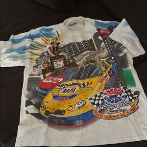 NASCAR 1996 Chase Authentics White and Yellow Racing Tee